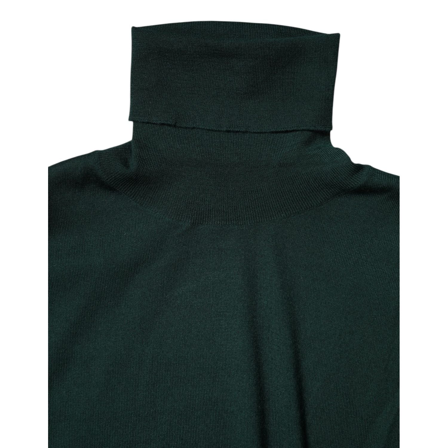 Dolce & Gabbana Green Cashmere Knitted Men Pullover Sweater