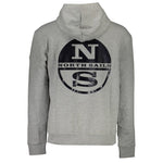 North Sails Gray Cotton Men Sweater NO-16044-XXL