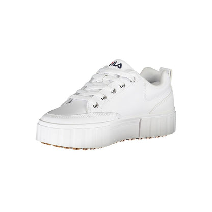 Fila White Polyester Sneaker