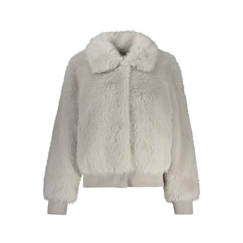 Guess Jeans Grigio Polyester Women Jacket