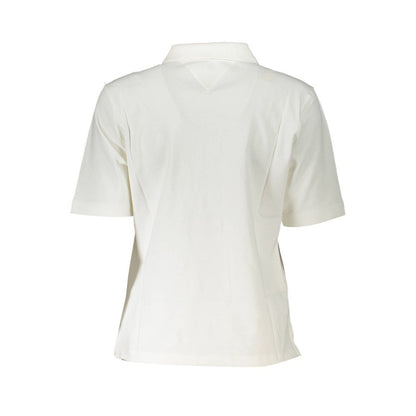 Tommy Hilfiger White Cotton Polo Shirt