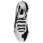 Dolce & Gabbana White Black Low Top NS1 Sneakers Shoes