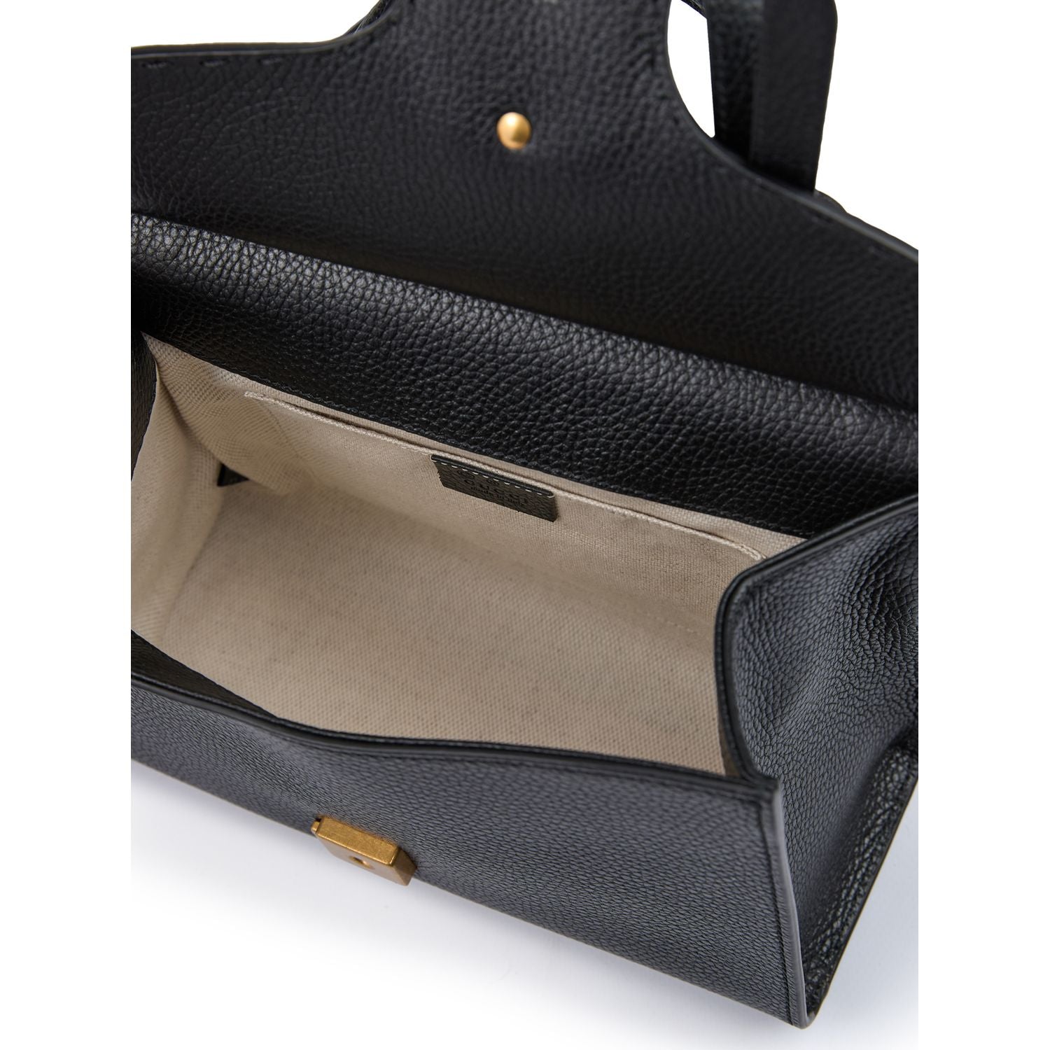 Front view with bag zipped and handles upright.