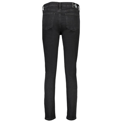 Calvin Klein Black Cotton Jeans Denim
