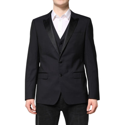 Dolce & Gabbana Dark Blue MARTINI Wool Suit 2 Piece Jacket