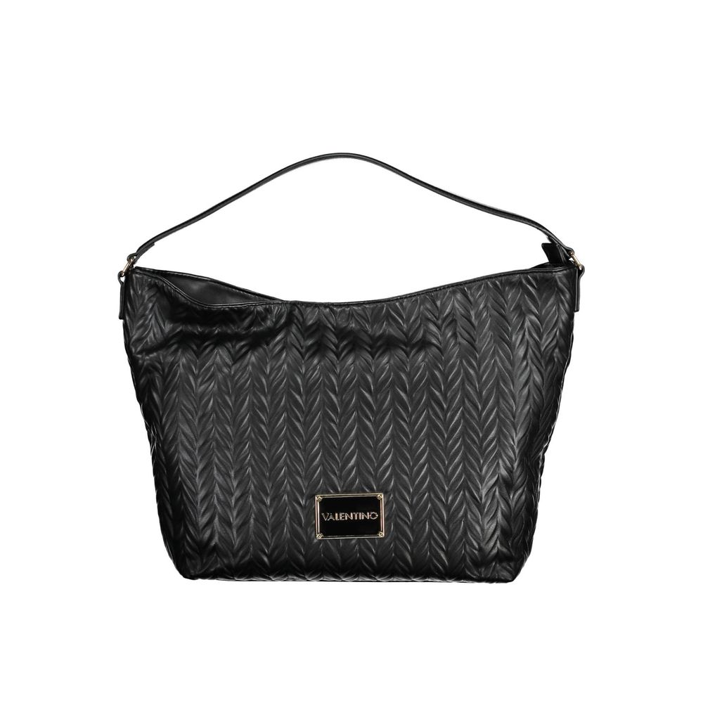 Front view with bag zipped and handles upright.