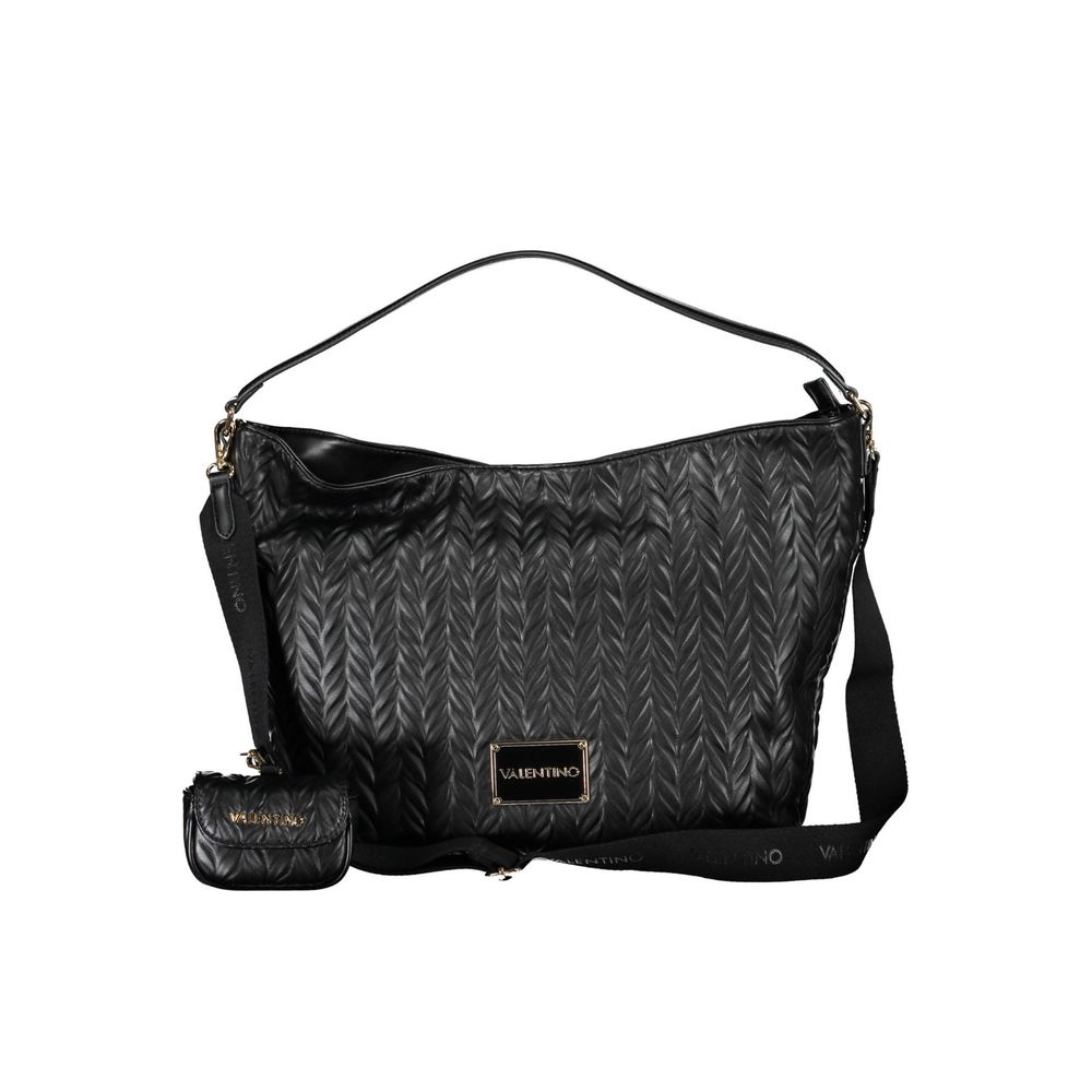 Front view with bag zipped and handles upright.