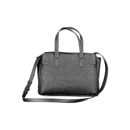 Mario Valentino Black Polyethylene Handbag with adjustable straps and protective feet