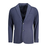 Guess Jeans Blue Cotton Men Jacket