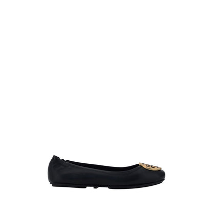 Tory Burch Black Lamb Ovis Aries Aries Ballet Flats