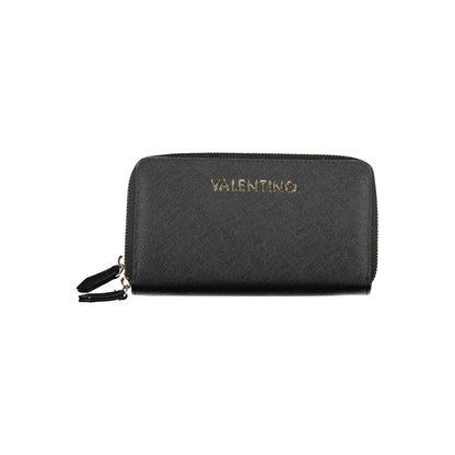 Mario Valentino Black Polyurethane Women Wallet