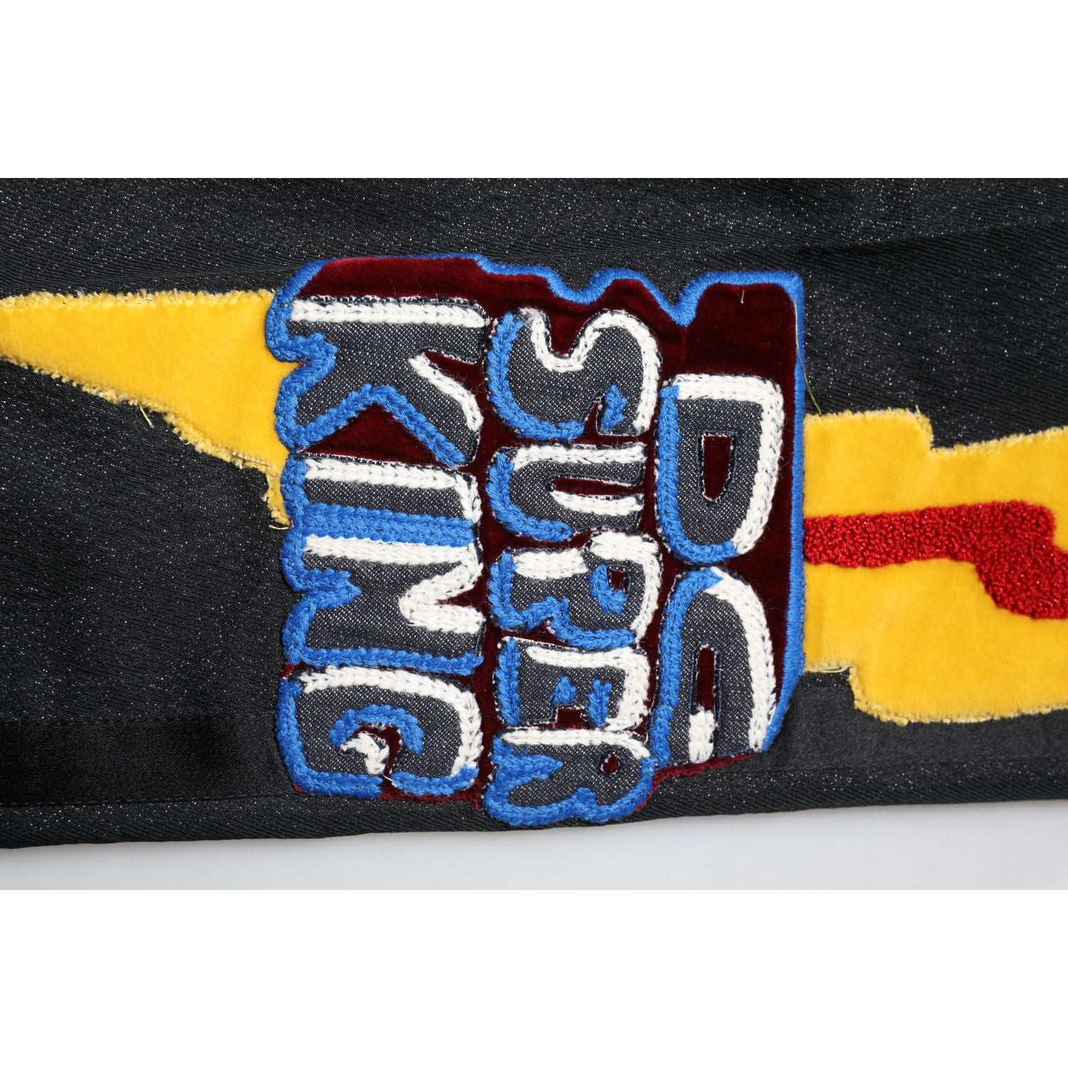 Dolce & Gabbana Black Graphic Embroidery Men Pants