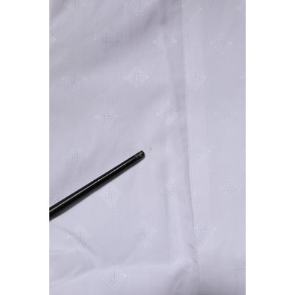 Dolce & Gabbana White Bib Cotton Poplin GOLD Formal Shirt