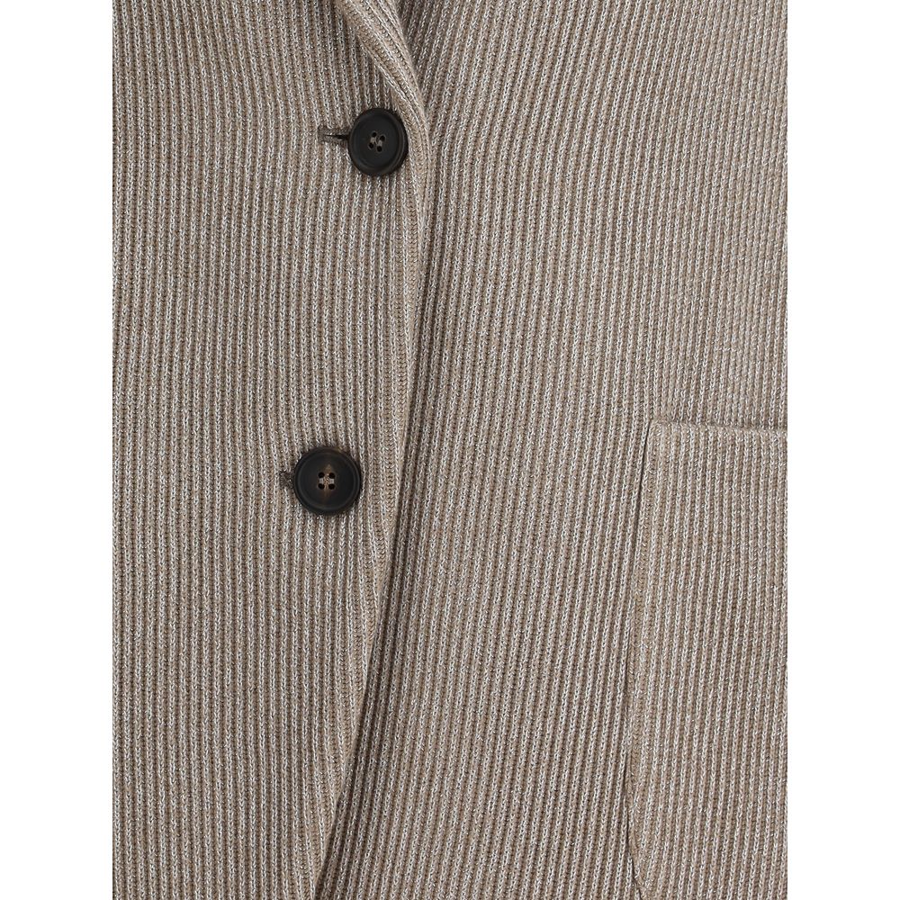 Brunello Cucinelli Gold Cotton Coat