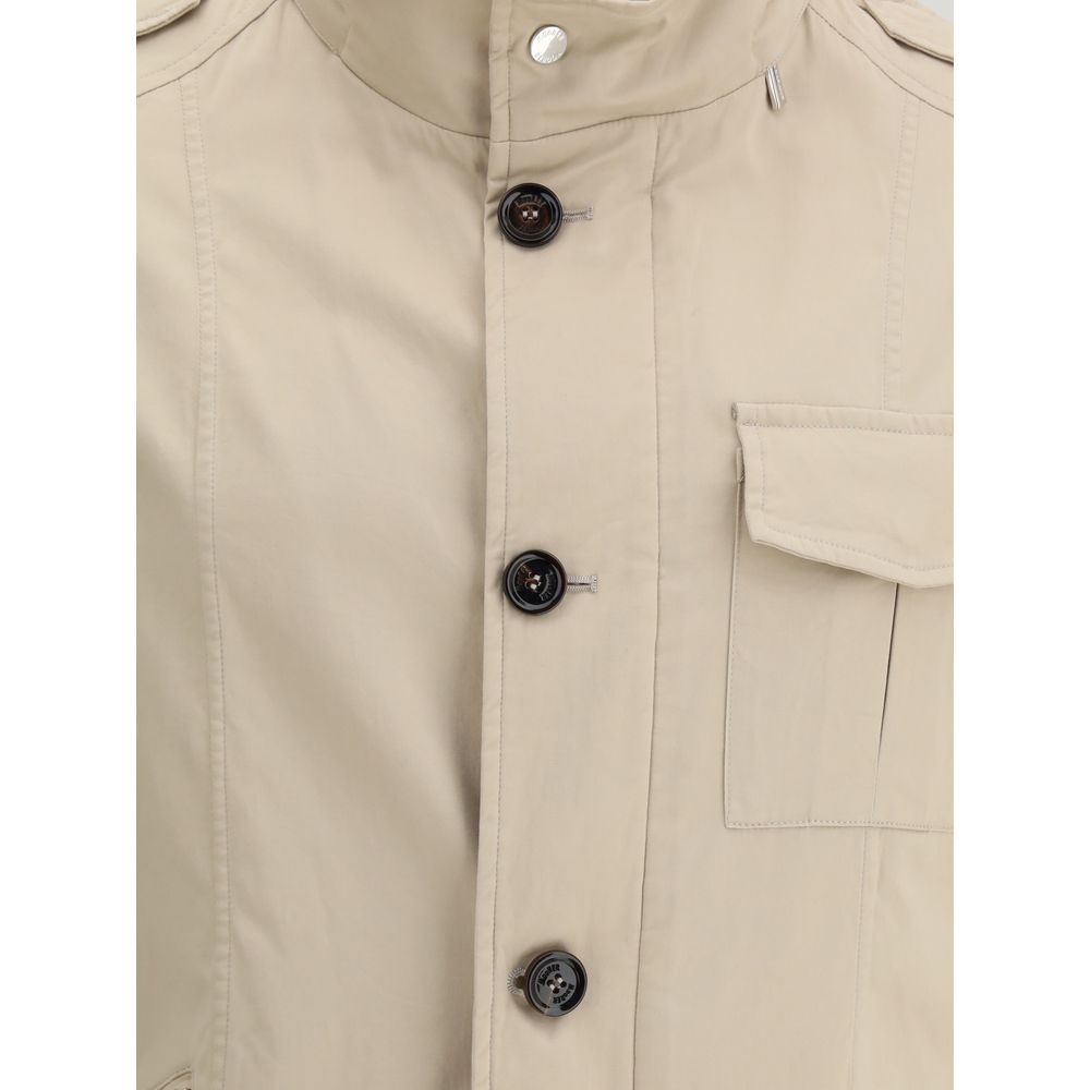 MooRER Beige Cotton Coat