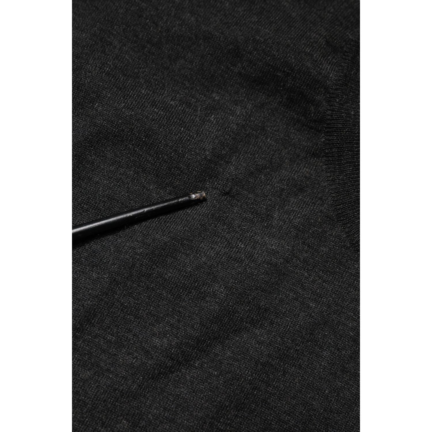 Dolce & Gabbana Gray Long Sleeve Crew Neck Pullover Sweater