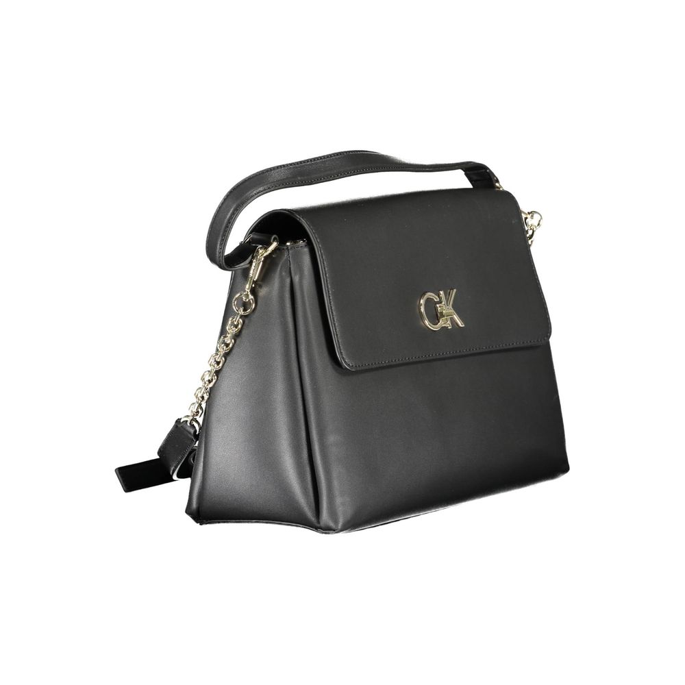 Calvin Klein Black Polyester Women Handbag CA-15386