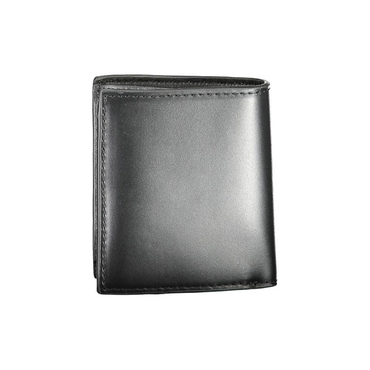 Tommy Hilfiger Black Leather Men Wallet TO-16780