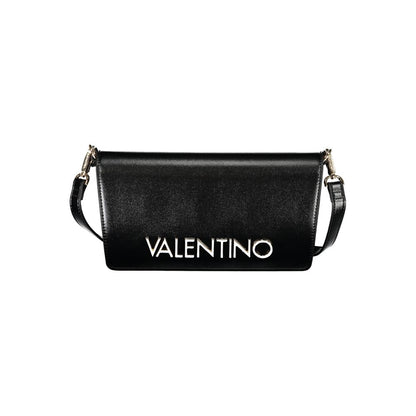 Mario Valentino Black Polyethylene Women Handbag with adjustable strap and dual compartments for fashion-forward style.