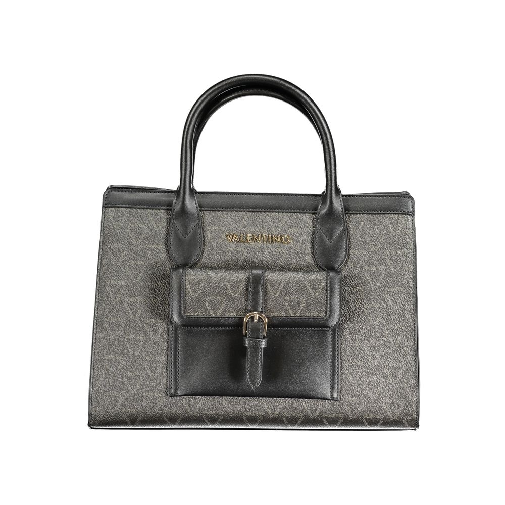 Front view with bag zipped and handles upright.