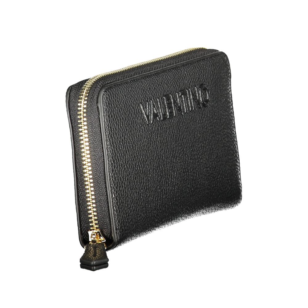 Mario Valentino Black Polyurethane Women Wallet