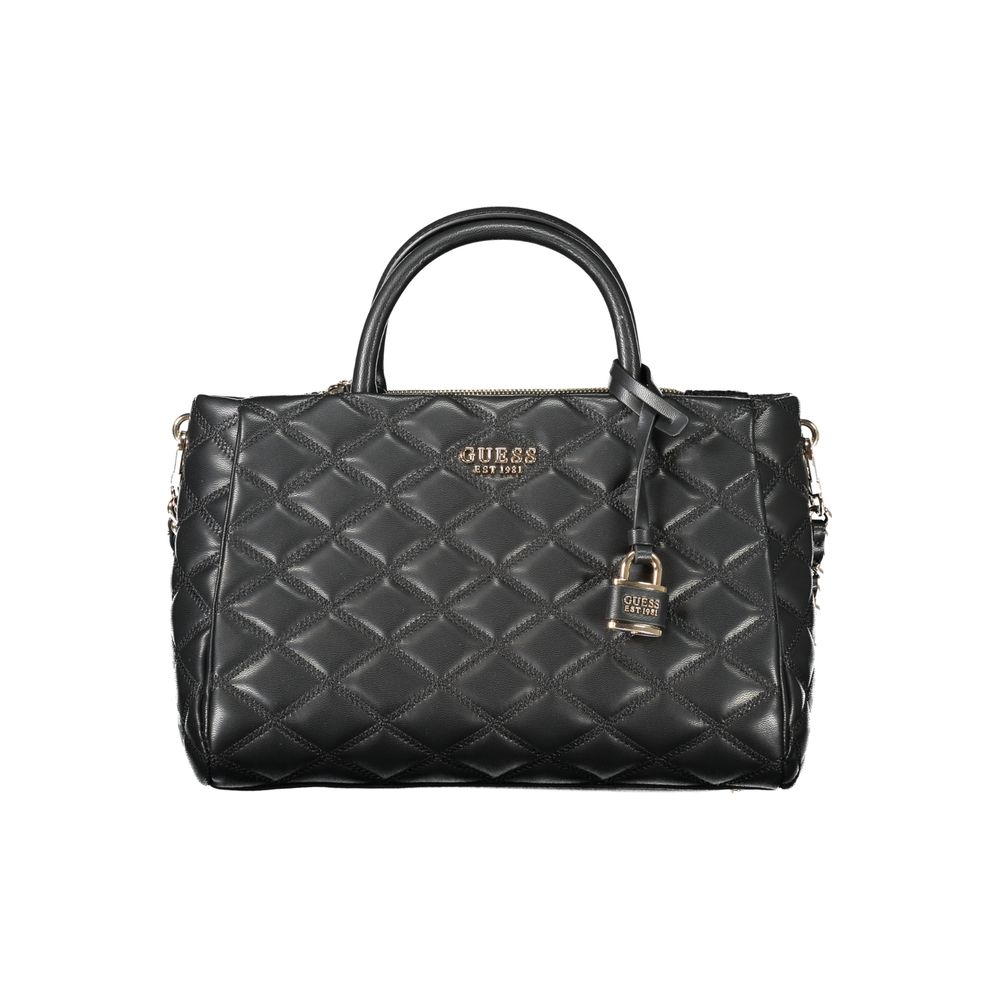 Front view with bag zipped and handles upright.