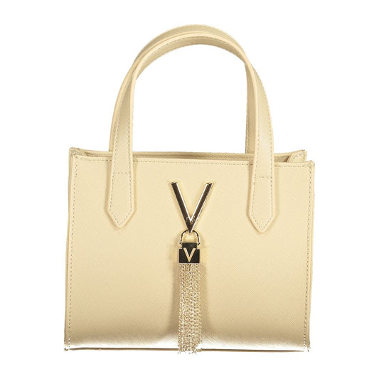 Mario Valentino Beige Polyethylene Women Handbag with chic design and iconic logo.