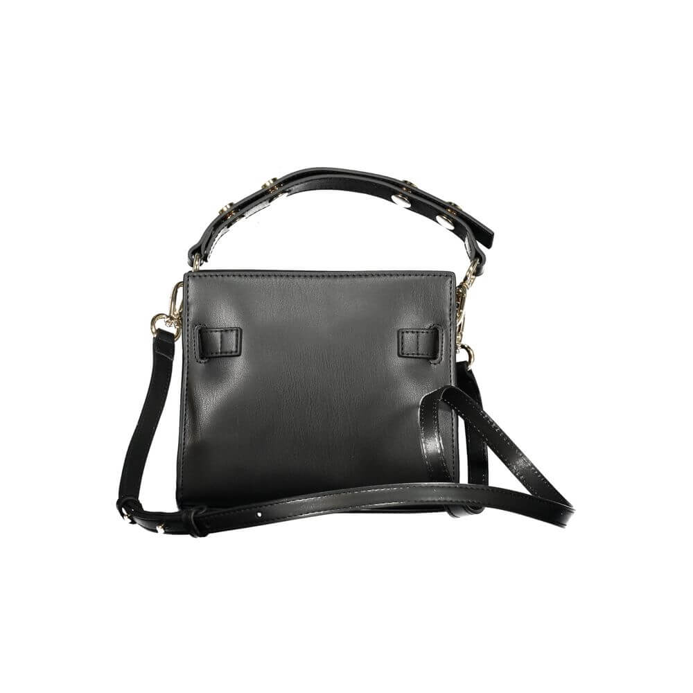 Front view with bag zipped and handles upright.