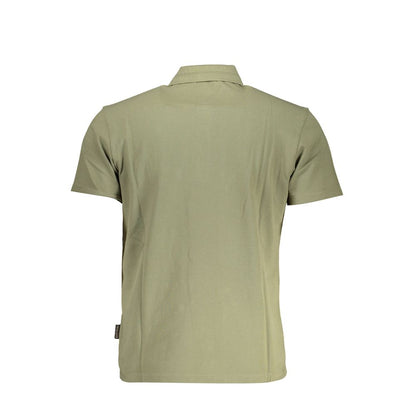 Napapijri Green Cotton Men Polo Shirt