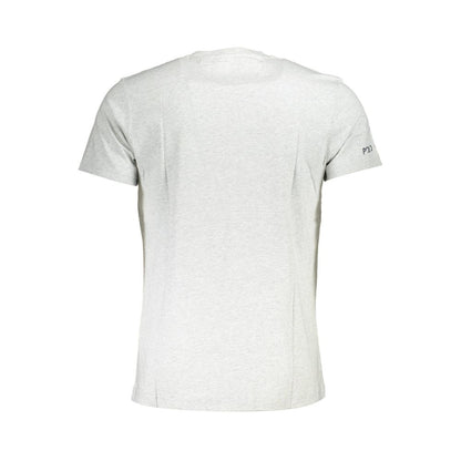 Back view of La Martina Brown Cotton Men T-Shirt featuring classic crew neck and short sleeves, crafted with premium cotton for style and comfort.