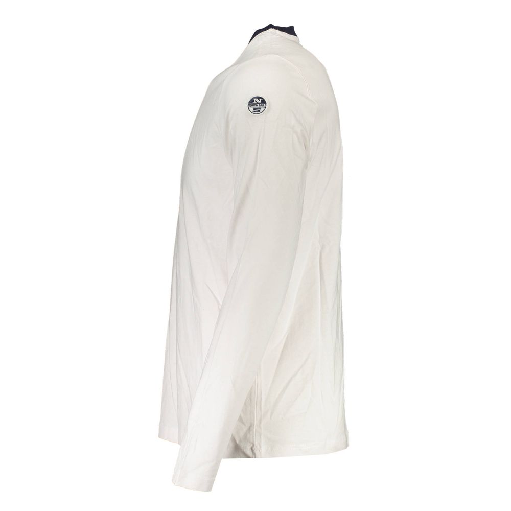 North Sails White Cotton Men T-Shirt