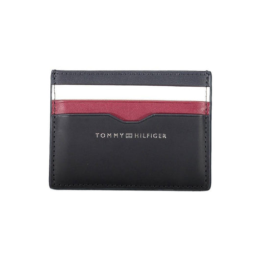 Tommy Hilfiger Blue Leather Men Wallet