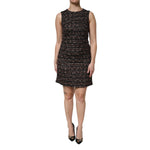 Dolce & Gabbana Multicolor Sleeveless Mini Tweed A-line Dress