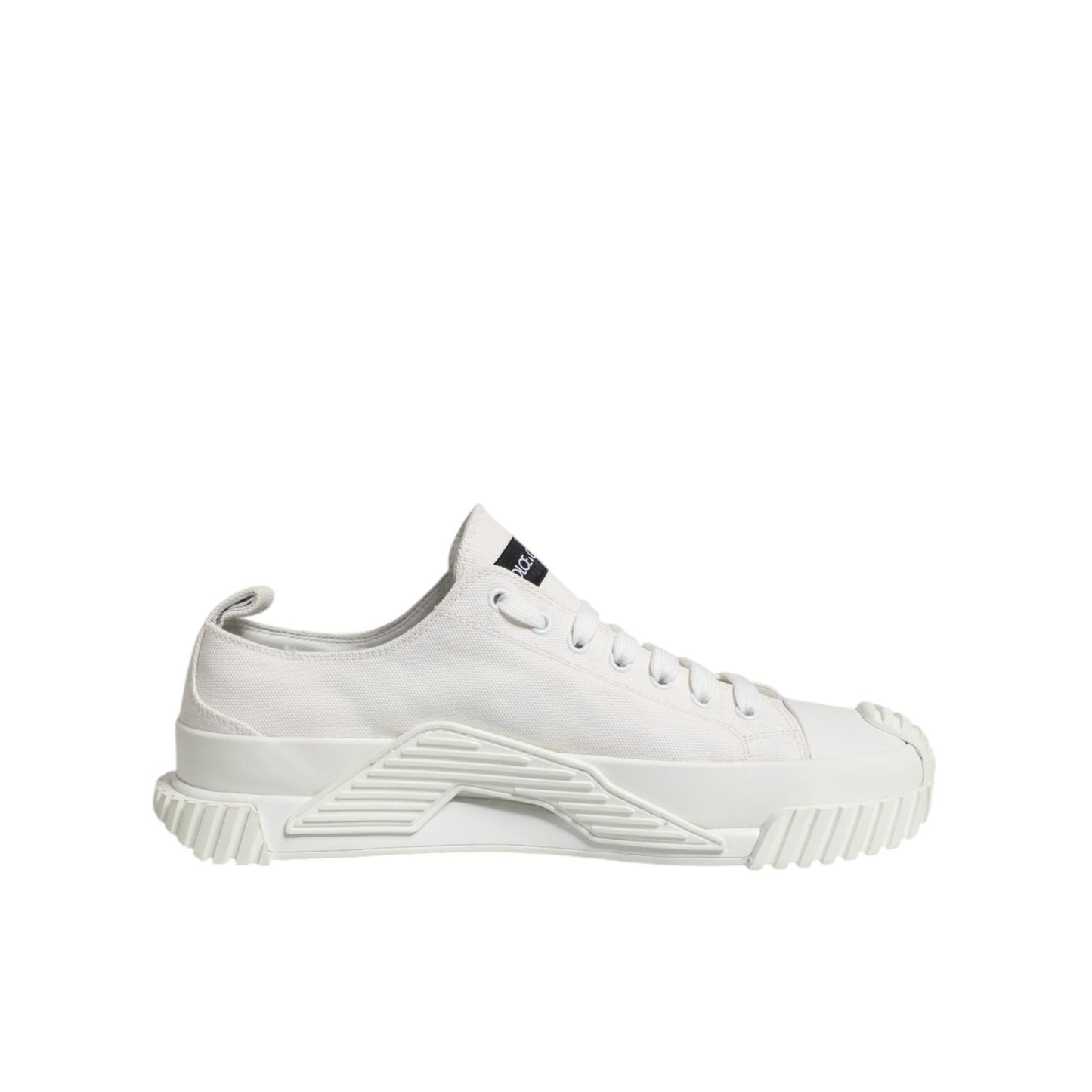 Dolce & Gabbana White Cotton NS1 Low Top Sneakers Shoes