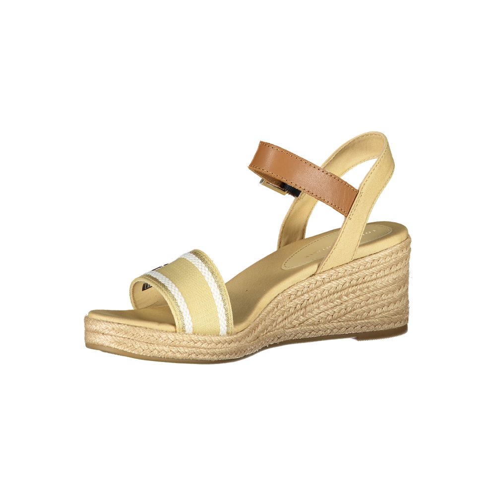 Tommy Hilfiger Beige Polyester Wedge Sandals