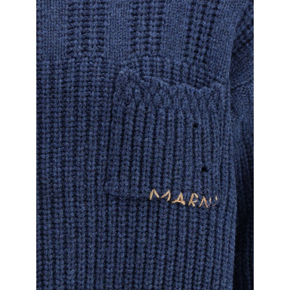 Marni Blue Wool Sweatshirt