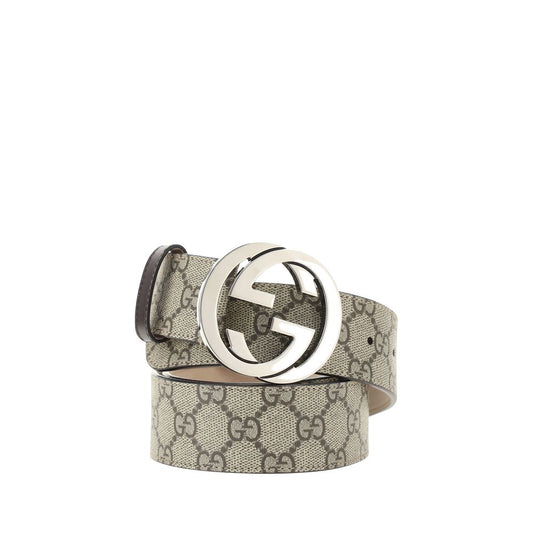 Gucci Beige GG Supreme Belt 1728,67465543840,90 cm / 36 Inches,Accessories,Beige,Belts - Accessories,Gucci,Men,New with tags,Regular Belts - Belts - Accessories