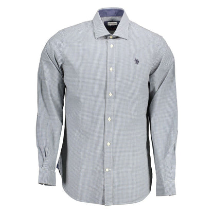 U.S. POLO ASSN. Azzurro Cotton Mens Shirt