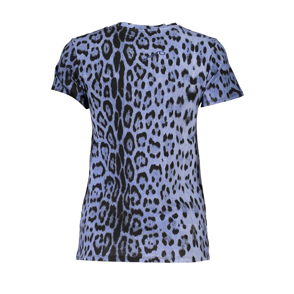 Cavalli Class Blue Cotton T-Shirt