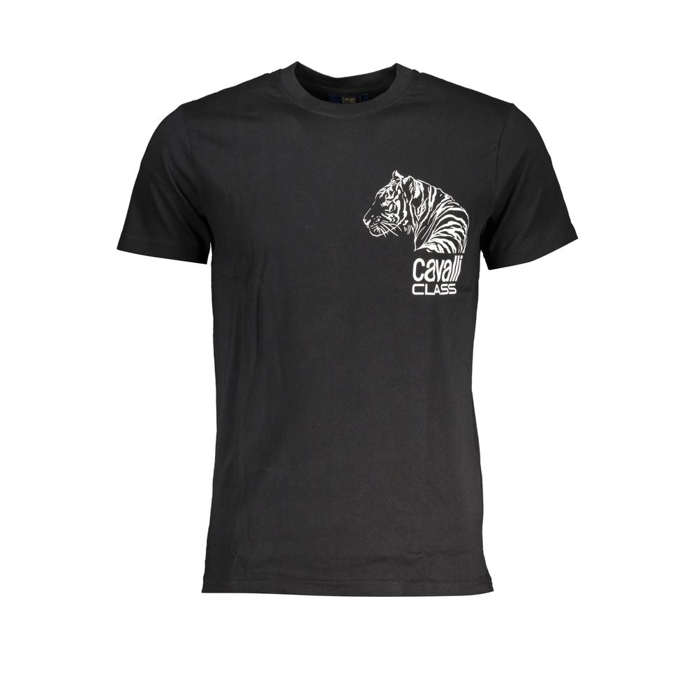 Cavalli Class Black Cotton Mens T-Shirt