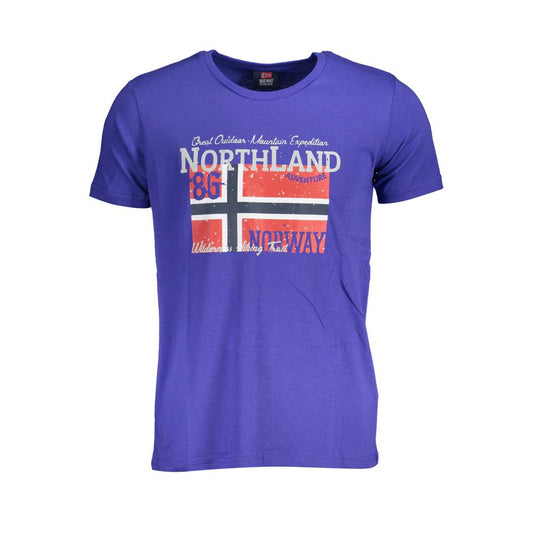 Norway 1963 Blue Cotton Men T-Shirt with bold logo and modern design