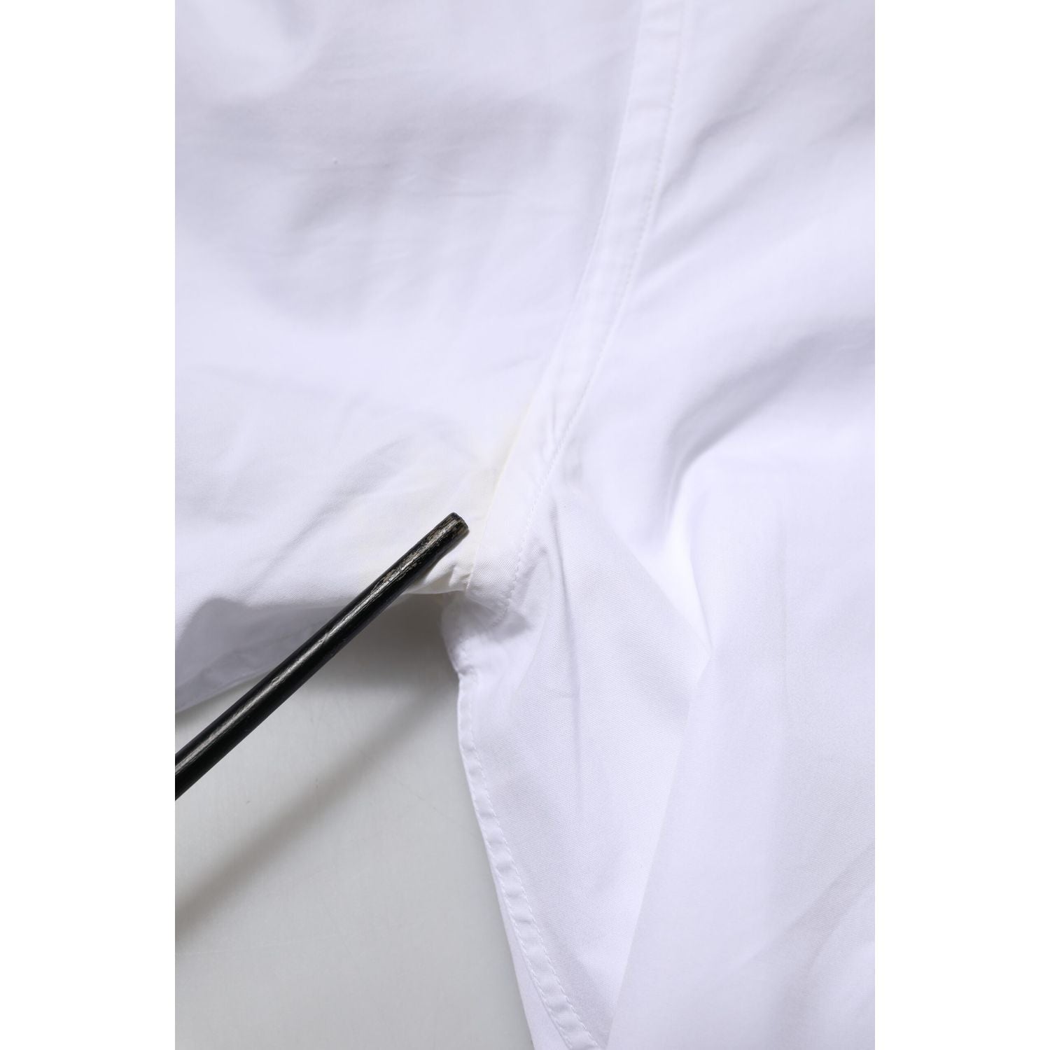 Dolce & Gabbana White Cotton GOLD Long Sleeves Men Dress Shirt