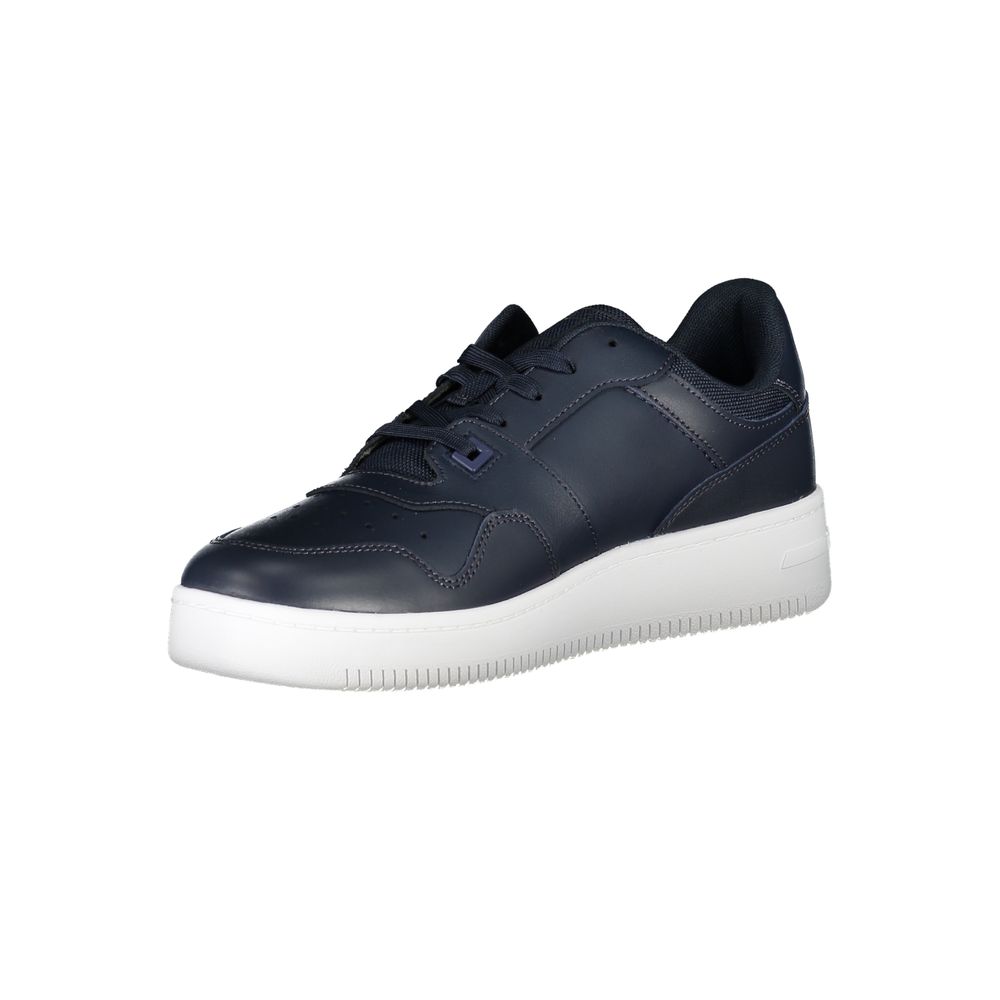 Tommy Hilfiger Blue Leather Men Sneaker