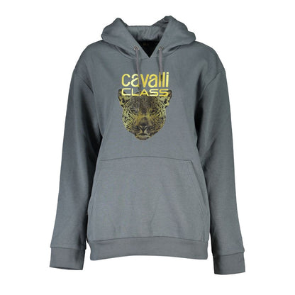 Cavalli Class Gray Cotton Sweatshirt