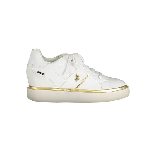 U.S. POLO ASSN. White Polyester Sneaker
