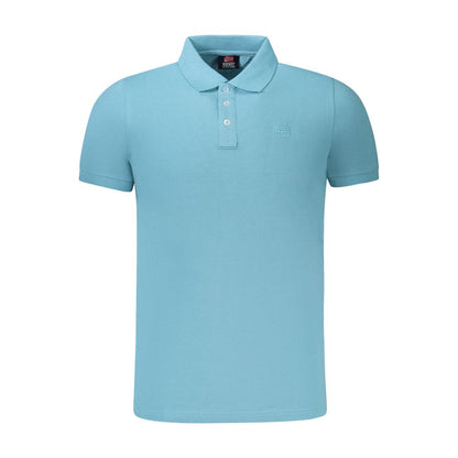 Norway 1963 Azzurro Cotton Mens Polo