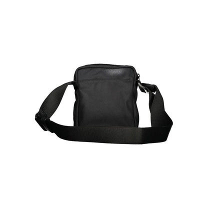 Calvin Klein Black Polyester Men Shoulder Bag with adjustable strap and multiple pockets for sleek style and functionality.