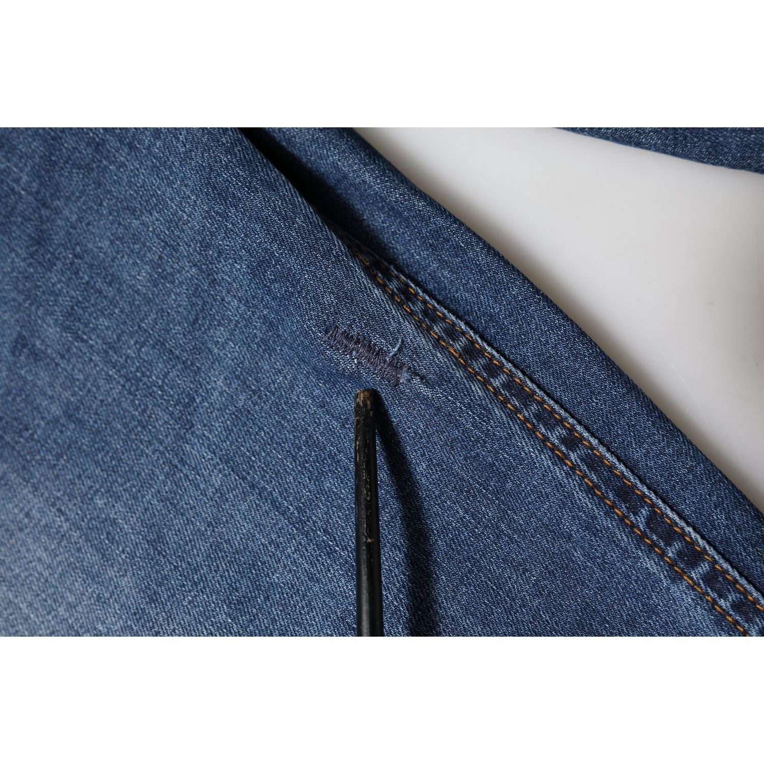 Dolce & Gabbana Blue Low Waist Cotton Skinny Denim Jeans