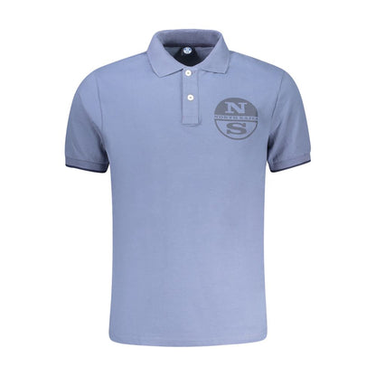 North Sails Blu Cotton Mens Polo