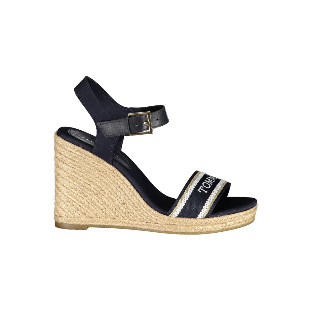 Tommy Hilfiger Blue Polyester Wedge Sandals